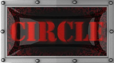 Circle on led Video stock 8685061