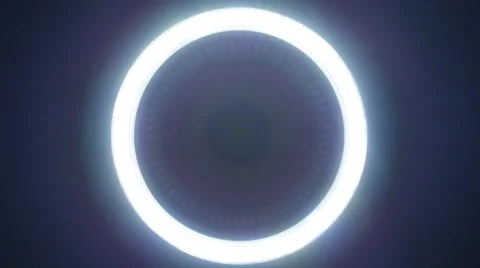 Circle led lights Stock Footage