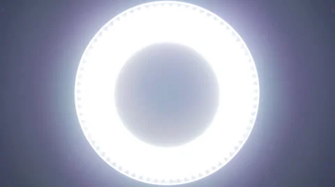 Circle led panel Video stock 49705724