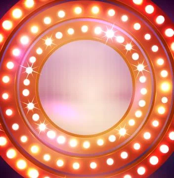 Circle Light Bulbs Stock Illustration