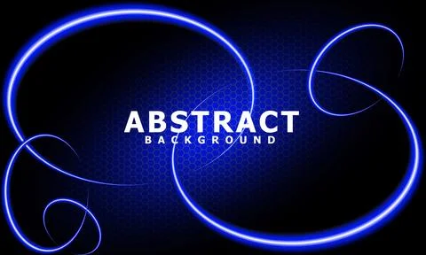 Circle light effect blue background Stock Illustration