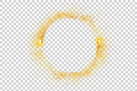 Circle light frame Isolate on transparent background PNG file 스톡 일러스트