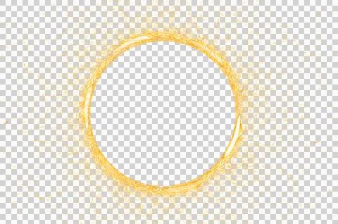 Circle light frame Isolate on transparent background PNG file 스톡 일러스트