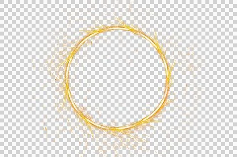Circle light frame transparent background Stock Photos