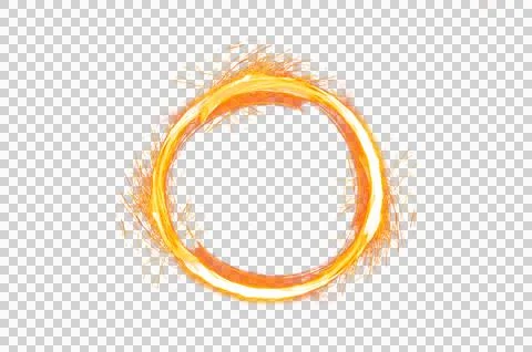 Circle light frame transparent background Isolate on transparent background.. Stock Photos