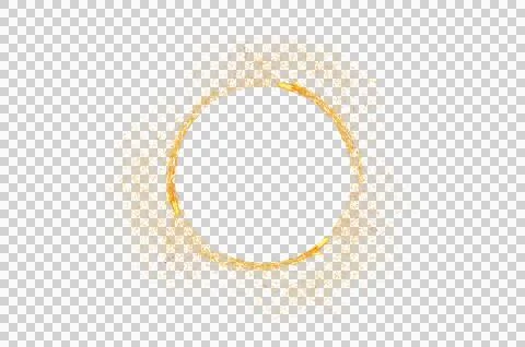 Circle light frame transparent background Stock Photos
