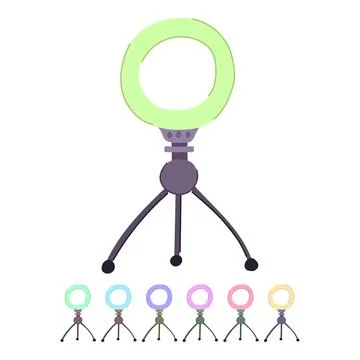 Circle light ring vector cartoon graphic 스톡 일러스트