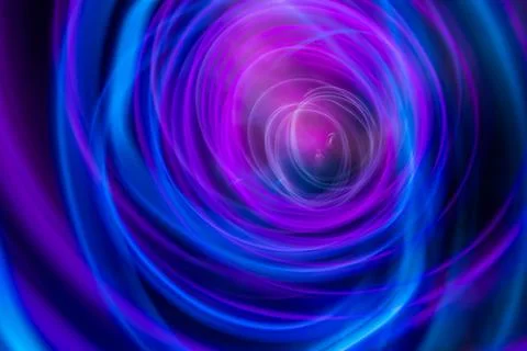 Circle light wave of energy with elegant glowing lines. Abstract technology イラスト素材