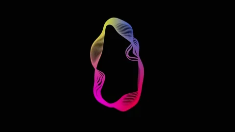 Circle light wave 스톡 동영상 240022668