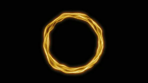 Circle light wave motion video Stock Footage 131440497
