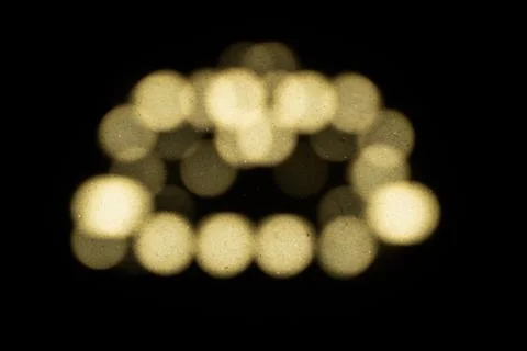 Circle lighting effect and reflects on the wall Stock Photos