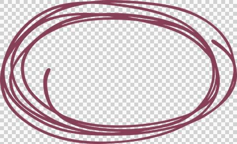 Circle line. Hand drawn Illustrazione stock