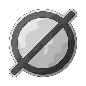 Circle with line illustration Stock Illustration