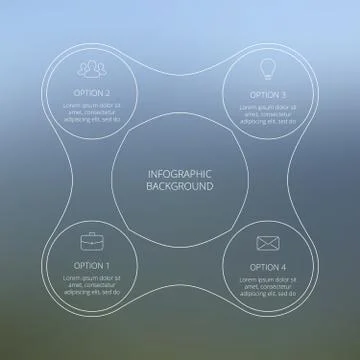 Circle line infographic. Stock Illustration