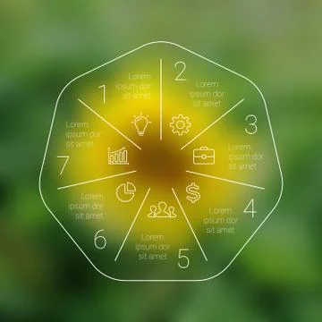 Circle line infographic. Template for cycle diagram, graph, presentation and Stock Illustration