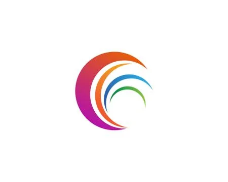 Circle line  Logo Template vector icon Stock Illustration