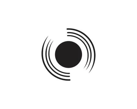 Circle line  Logo Template vector icon Stock Illustration