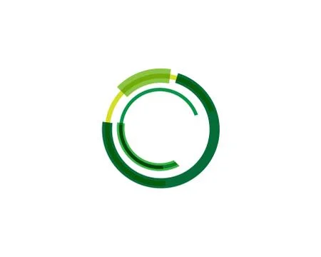 Circle line  Logo Template vector icon Stock Illustration