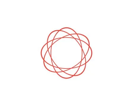 Circle line  Logo Template vector icon Stock Illustration