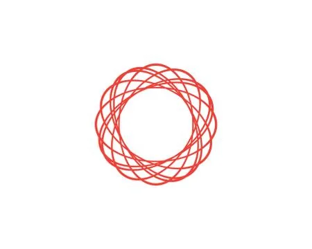 Circle line  Logo Template vector icon イラスト素材