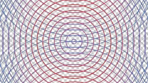 Circle line reflected with alpha  Stock Footage 45995440