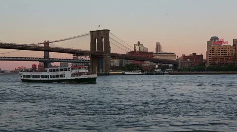 Circle Line Sightseeing Cruise Stock Footage 41064916