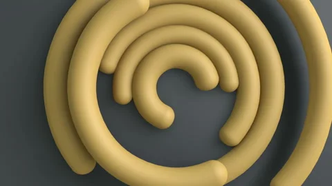 Circle lines gradient background. VJ Seamless loop background. Stock Footage 96139946