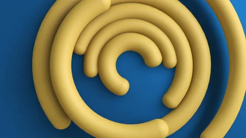 Circle lines gradient background. VJ Seamless loop background. Stock Footage 96140014