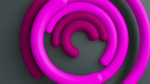 Circle lines gradient background. VJ Seamless loop background. Stock Footage 96140297