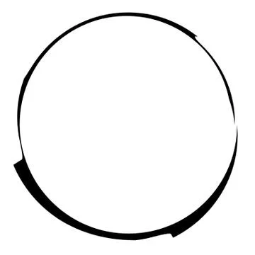 Circle liquid, fluid splash element isolated on white Stock Illustration