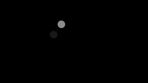 Circle loading animated on a black background. 库存影片 261296136