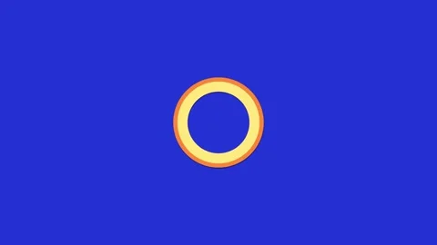 Circle loading animation with blue screen background, animated pie diagram Stock Footage 302324626