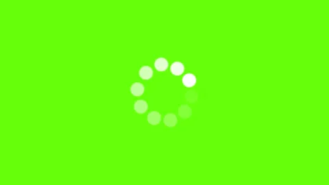 Circle Loading Animation Green Screen 4K.. Stockbeeldmateriaal 337466796