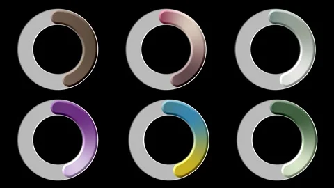 Circle loading animation with several modern models and styles with alpha c.. Stock Footage 317021185