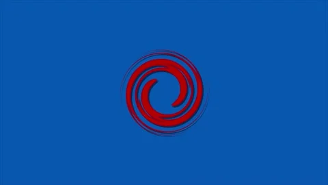 Circle loading animation video on royal blue background. Stock Footage 301702023