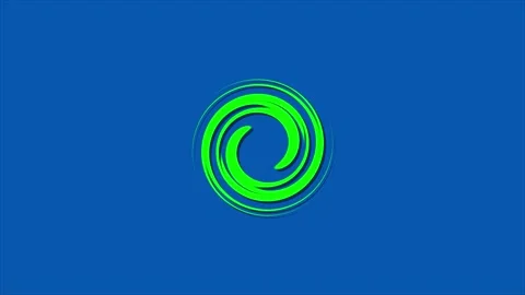 Circle loading animation video on royal blue background. Stock Footage 301702047