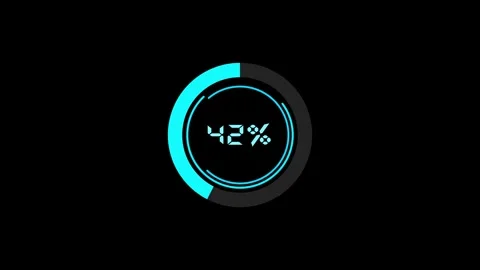 Circle loading bar icon animation with 4k motion. Stock Footage 286142913