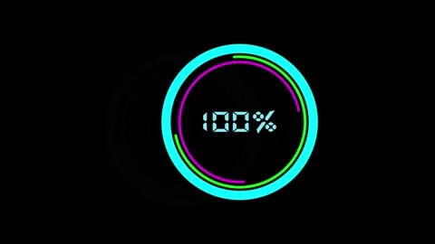 Circle loading bar icon animation. Stock Footage 286142932