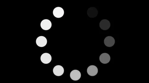 Circle Loading CLose Up Animation Stock Footage 84762034