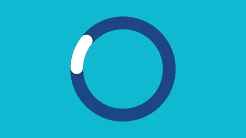 Circle loading icon animation. Видео 336620022