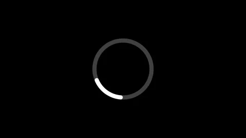 Circle Loading icon loop Loading Icon with a 60fps black background. Stock Footage 243792587
