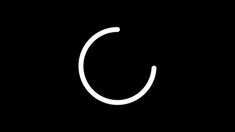 Circle Loading icon loop out animation. 스톡 동영상 297951967