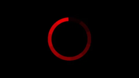 Circle Loading icon loop out animation with dark background. Stock Footage 303069516