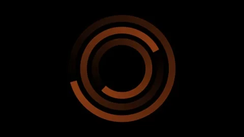Circle Loading Icon Loop Out Animation With Dark Background Stock Footage 303388246