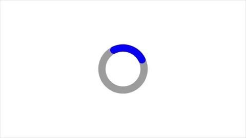 Circle Loading icon loop out animation.4K Video Loopable Preloader. Stock Footage 311761172