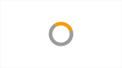 Circle Loading icon loop out animation.4K Video Loopable Preloader. Stock Footage 311761173