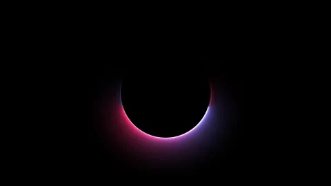 Circle loading icon neon bright animation isolated on black background Stock Footage 321197872