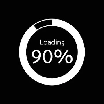 Circle Loading , Progress Bars indicator Icon Illustration design Stock Illustration