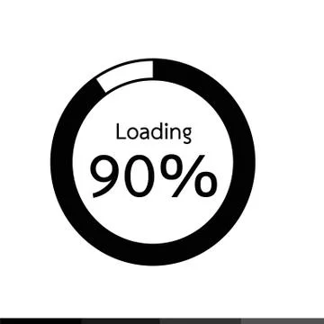 Circle Loading , Progress Bars indicator Icon Illustration design 스톡 일러스트