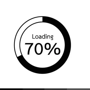 Circle Loading , Progress Bars indicator Icon Illustration design 스톡 일러스트